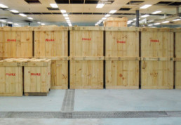large wooden cases for machinery