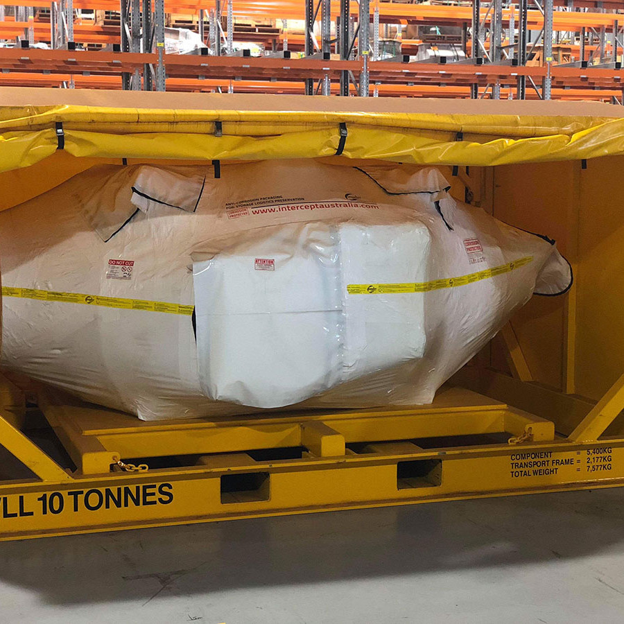 protective shrink film for exporting machinery